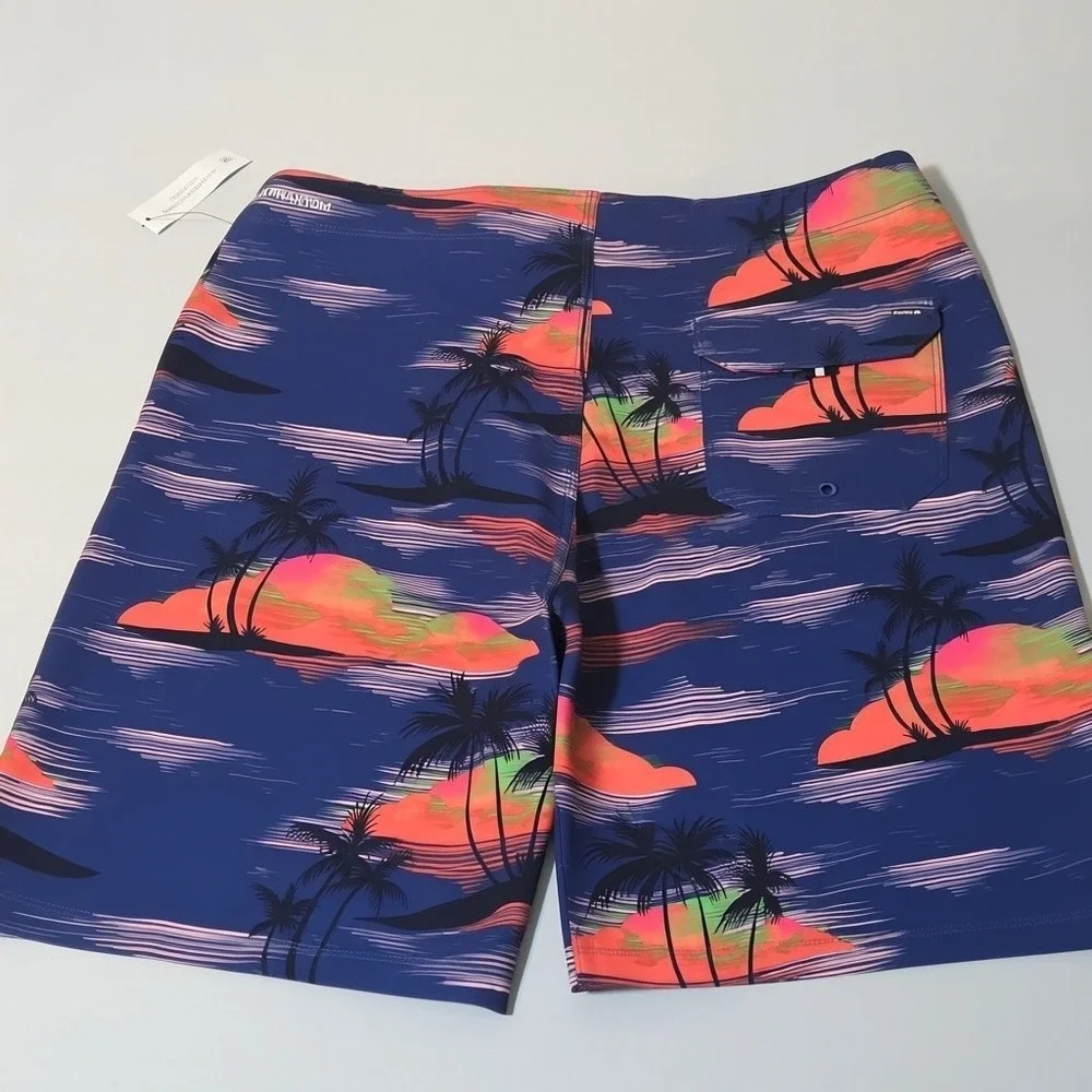 NEW Hurley Board Shorts Mens 30 Phantom Eco Weekender Tropical Sunset Palm Tree